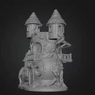 Enchanted Boot House STL File for 3D Printing - Model thumbnail 9