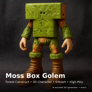 Woodland Gnome Collection (10 High-Poly Kitbash Characters) - Model thumbnail 8