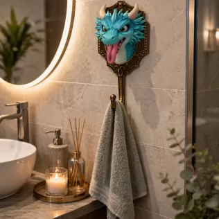 Dragon Wall Hook – STL File for 3D Printing - Model thumbnail 2