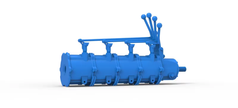 Modular planetary transmission for drag racing Scale 1:25 - Model preview 2