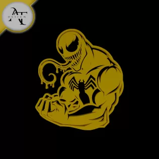 Venom - Marvel - Silhouette - 2D Wall Art Decor