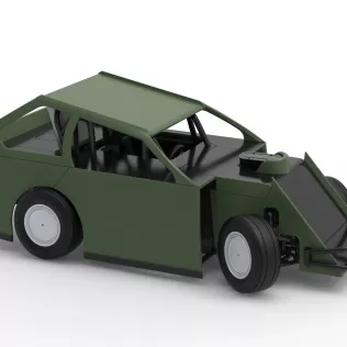 Mod Lite Race car while turning Version 2 Scale 1:25 - Model thumbnail 24