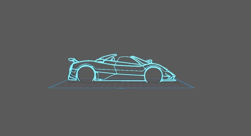 Pagani - Zonda Cinque Wall Art - Model preview 1