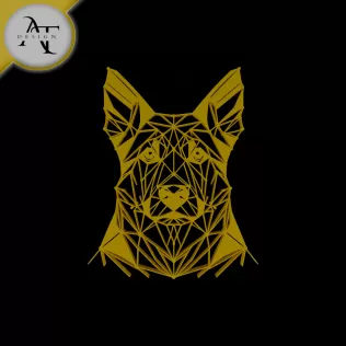 Dog - Geometric - 2D Wall Art Decor