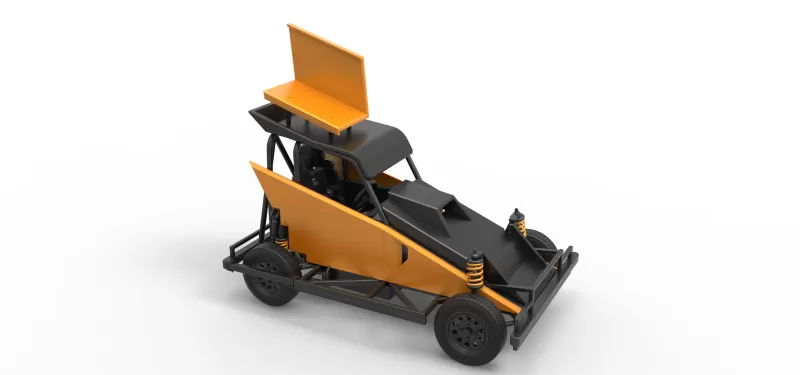 New Zealand Ministock car Version 2 Scale 1:25 - Model preview 21