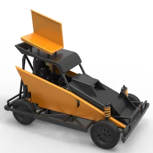 New Zealand Ministock car Version 2 Scale 1:25 - Model thumbnail 21
