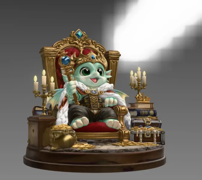 Dragon King STL File for 3D Print - Model preview 7