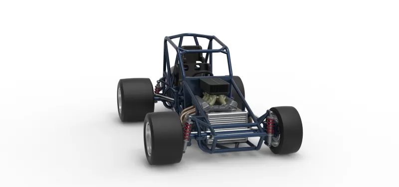Sprint car Base Version 2 Scale 1:25 - Model preview 26