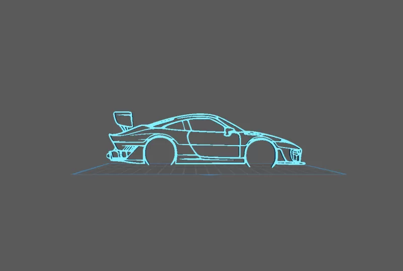 Porsche - 935 Wall Art - Model preview 2