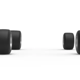 Wheel Set of Quarter Midget Scale 1:16 - Model thumbnail 3
