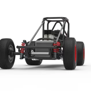 Dirt Silver Crown Champ car Base Scale 1:25 - Model thumbnail 6