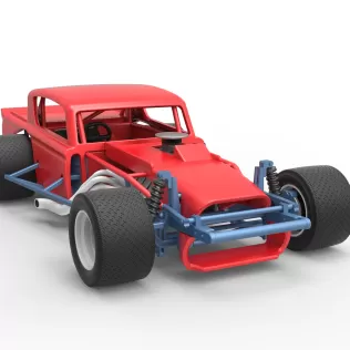 Vintage Asphalt Modified stock car V9 Scale 1:25 - Model thumbnail 26