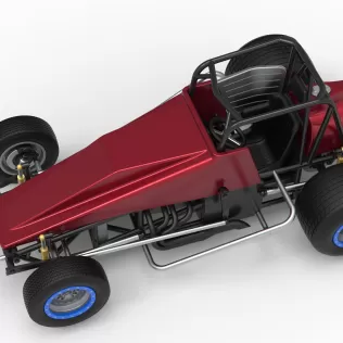 Vintage Dirt Silver Crown Car Scale 1:25 - Model thumbnail 4