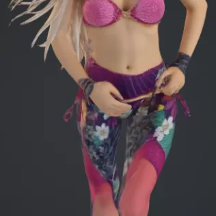 frau im sommer - Model thumbnail 2