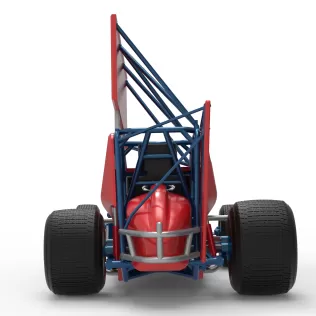 Winged Sprint car Version 2 Scale 1:25 - Model thumbnail 16