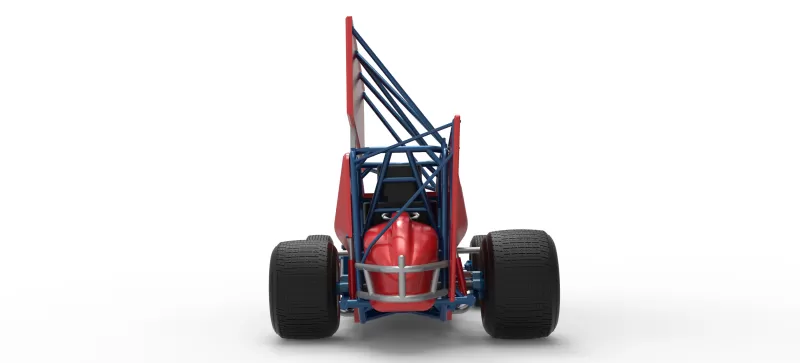 Winged Sprint car Version 2 Scale 1:25 - Model preview 16