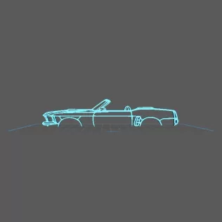 Ford - Mustang 351 V8 1969 Wall Art
