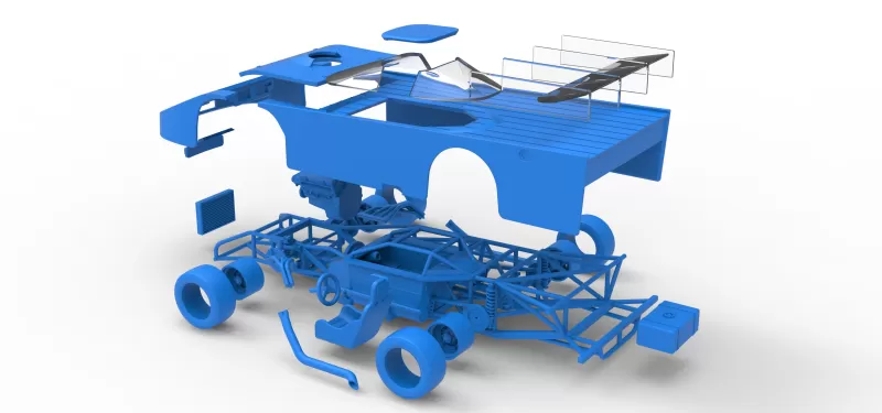 Vintage Asphalt Outlaw Super late model 1:25 - Model preview 29