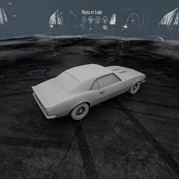 Chevrolet Camaro SS 1967 – 3D Printable Car Model - Model preview 6