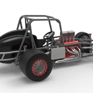 Vintage Pavement Silver Crown Car Base Scale 1:25 - Model thumbnail 20