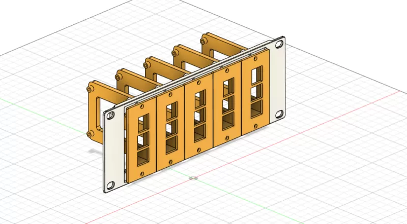 Raspberry Pi Mount 10 Inch Rack 2U - Model preview 1