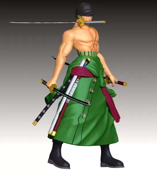 Zoro One Piece Fan Art - Model preview 4