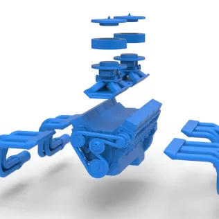 Engine V16 Scale 1:25 - Model thumbnail 13