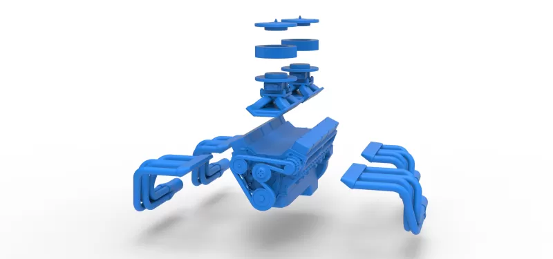 Engine V16 Scale 1:25 - Model preview 13