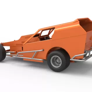Vintage Dirt Modified stock car Version 3 Scale 1:25 - Model thumbnail 12