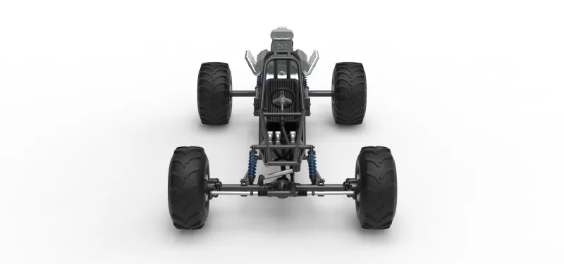 Vintage Mud dragster Base Scale 1:25 - Model preview 8