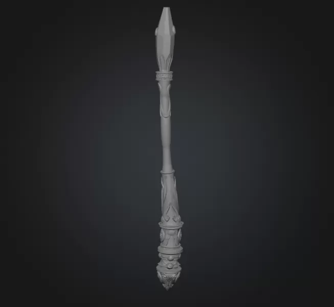 wizard wand - Model preview 3