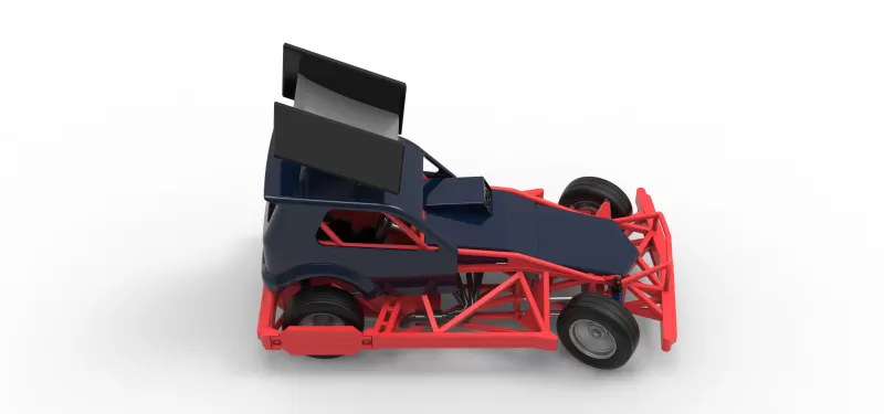 New Zealand Superstock car while turning Version 5 Scale 1:25 - Model preview 23