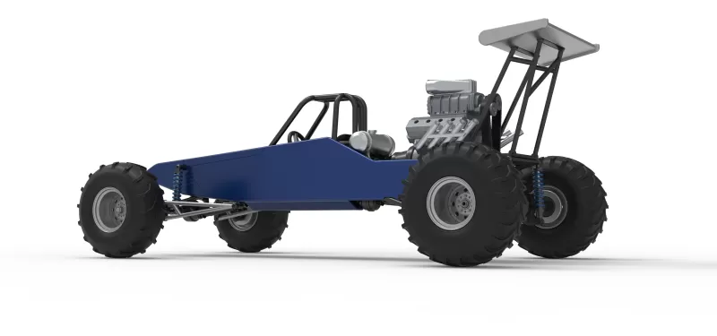 Vintage Mud dragster Scale 1:25 - Model preview 13
