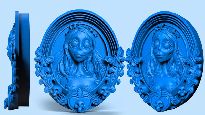 Emily the Corpse Bride – Fan Art (Free) - Model preview 4