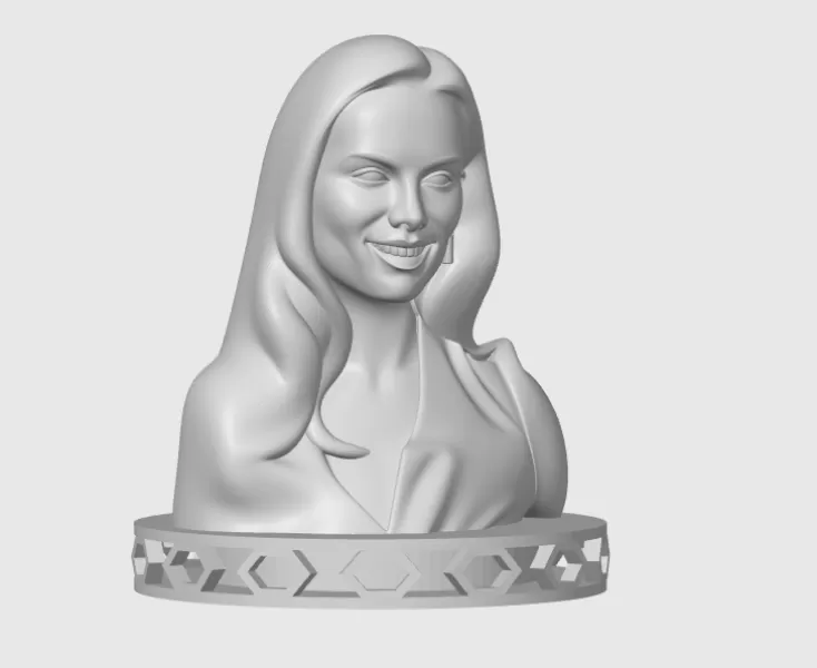 Kate Beckinsale 3D Bust Print - Model preview 3
