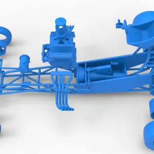 Vintage Front engine dragster Base Version 5 Scale 1:25 - Model thumbnail 17