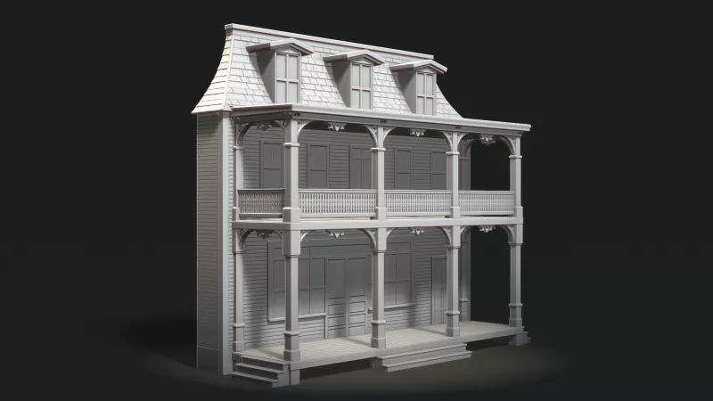 Greenfield General Store Facade - Model preview 2