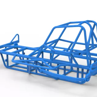 Frame of BriSCA Micro Formula 2 Stock Car Scale 1:16 - Model thumbnail 10