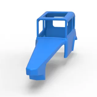 Shell of Vintage Supermodified stock car Version 4 Scale 1:25 - Model thumbnail 4