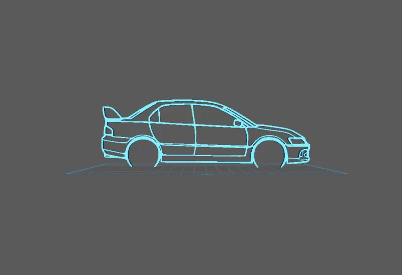 Mitsubishi - EVO 9 - Model preview 2