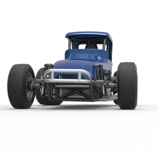 Vintage Sprint car Version 2 Scale 1:25 - Model thumbnail 6