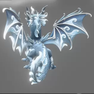 Ocean Breeze Dragon STL File for 3D Print - Model thumbnail 9