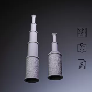 Pirate Spyglass Telescope #RoZ - Model thumbnail 1