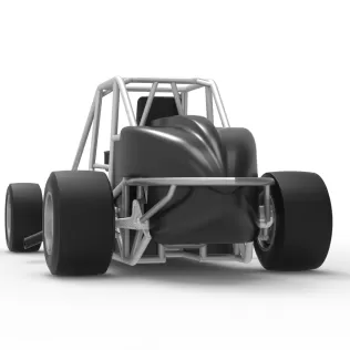 Experimental Pavement Silver Crown Car Base Version 3 Scale 1:25 - Model thumbnail 15