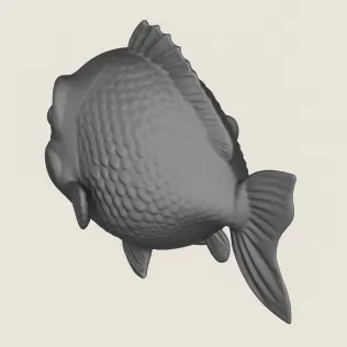 Fish 03 Print Ready 3D Model