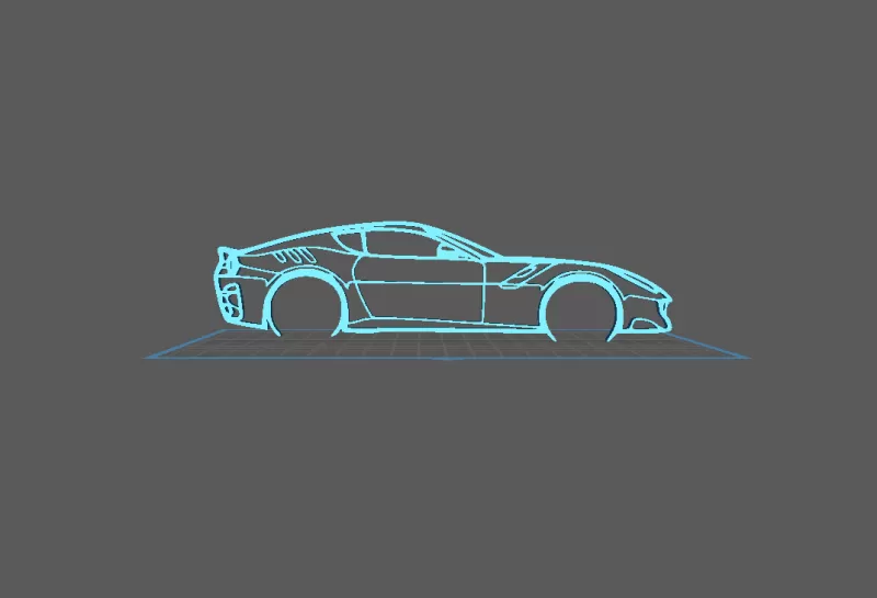 Ferrari - F12 TDF Wall Art - Model preview 2