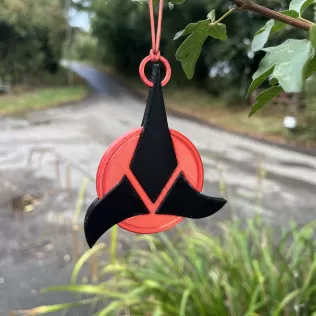 Klingon Imperial Trefoil Christmas Tree Ornament - Model thumbnail 7