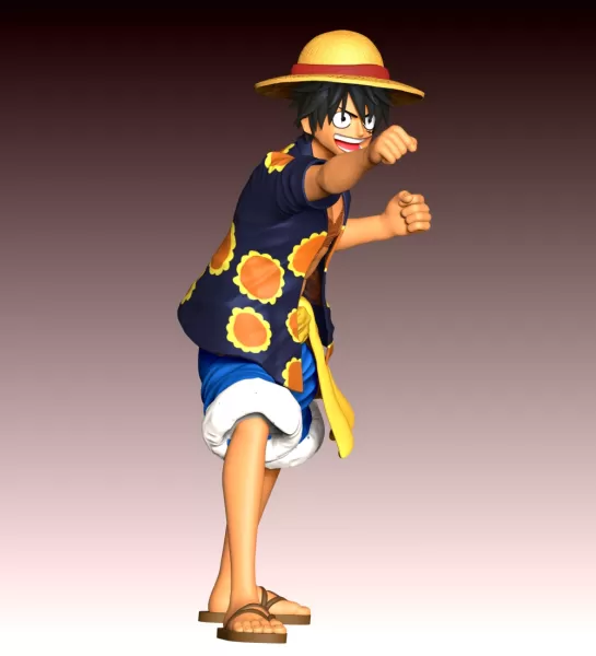 Monkey D Luffy Fan Art - Model preview 4