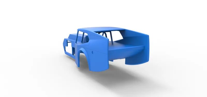 Shell of Vintage Dirt Modified stock car Version 5 Scale 1:25 - Model preview 11