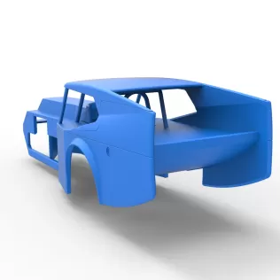 Shell of Vintage Dirt Modified stock car Version 5 Scale 1:25 - Model thumbnail 11